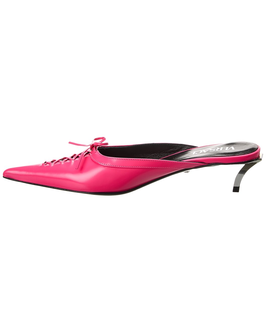 Versace Pin-Point Leather Mule - 2