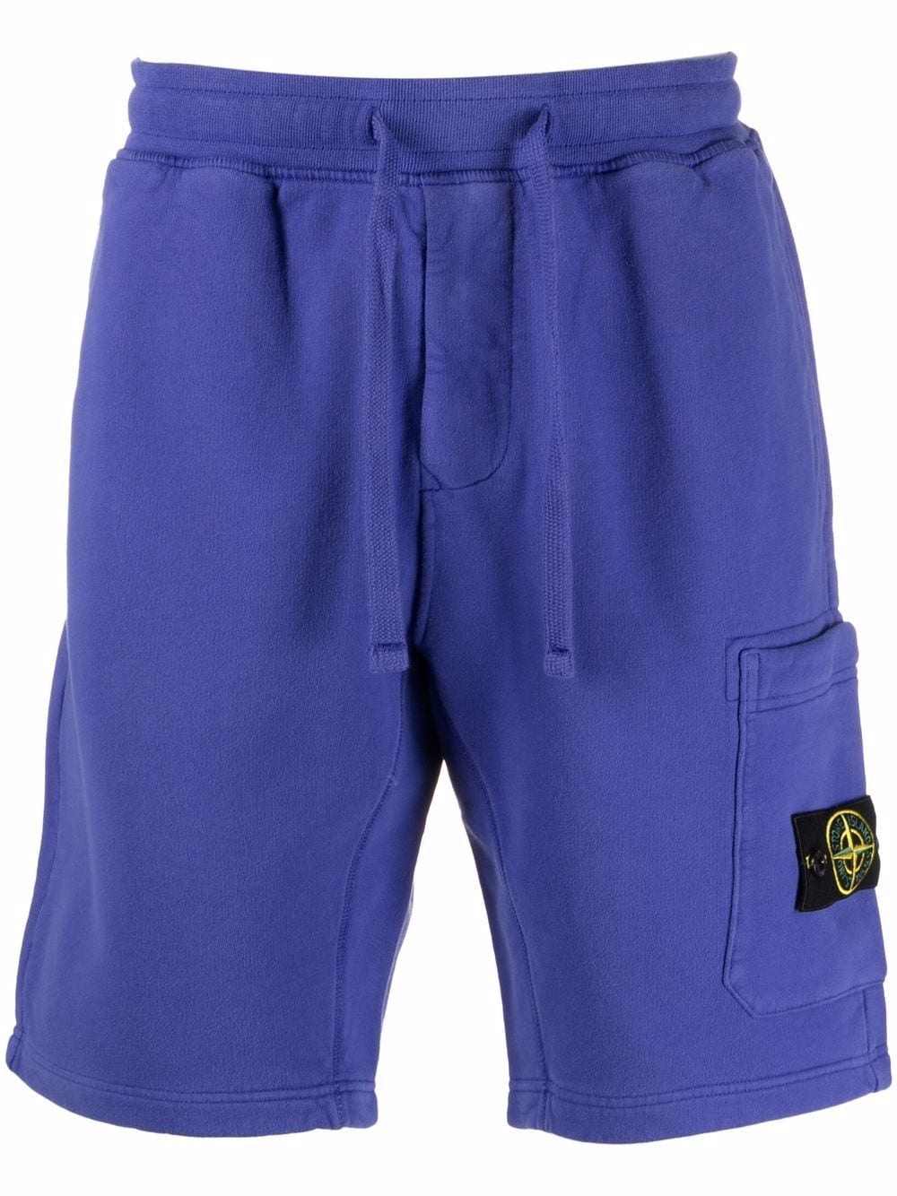 fleece cotton track shorts - 1