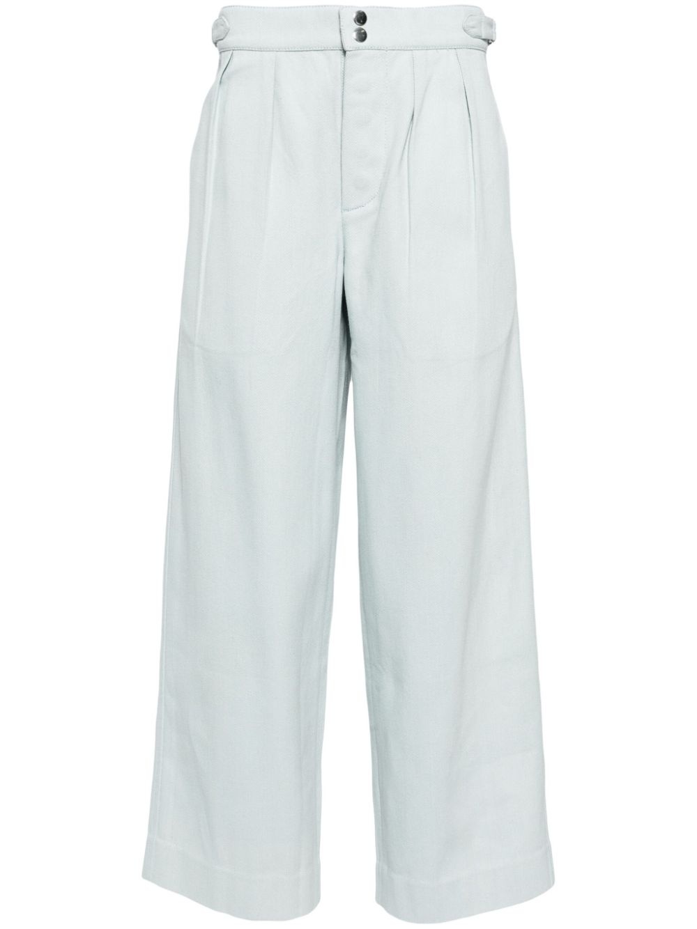 wide-leg cropped trousers - 1
