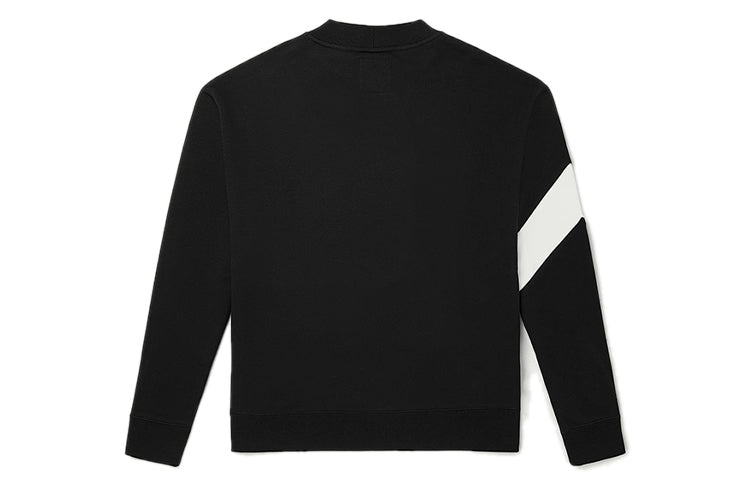 Vans Logo Printing Casual Sports Pullover Couple Style Black VN0A54NCBLK - 2