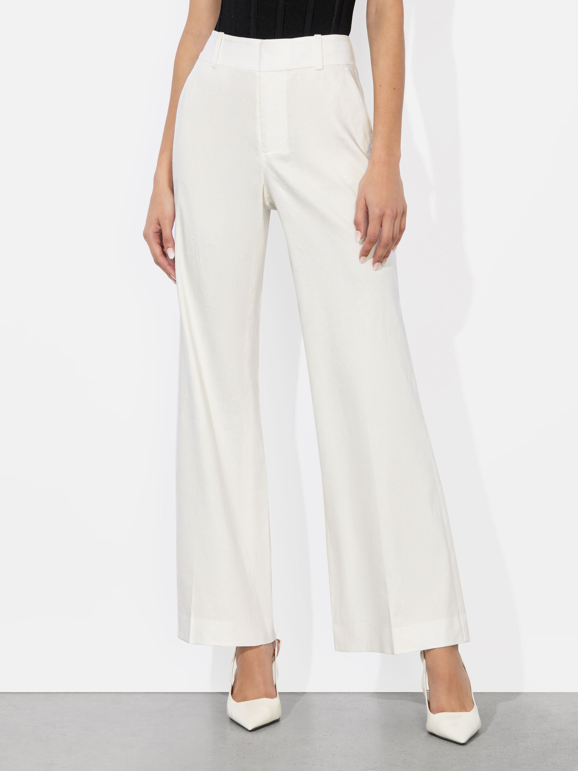 QUINN LINEN KICK FLARE PANT - 2