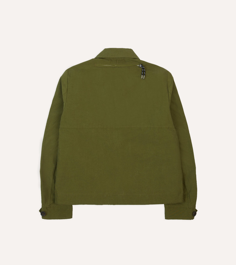 Olive Cotton Blouson Jacket 9