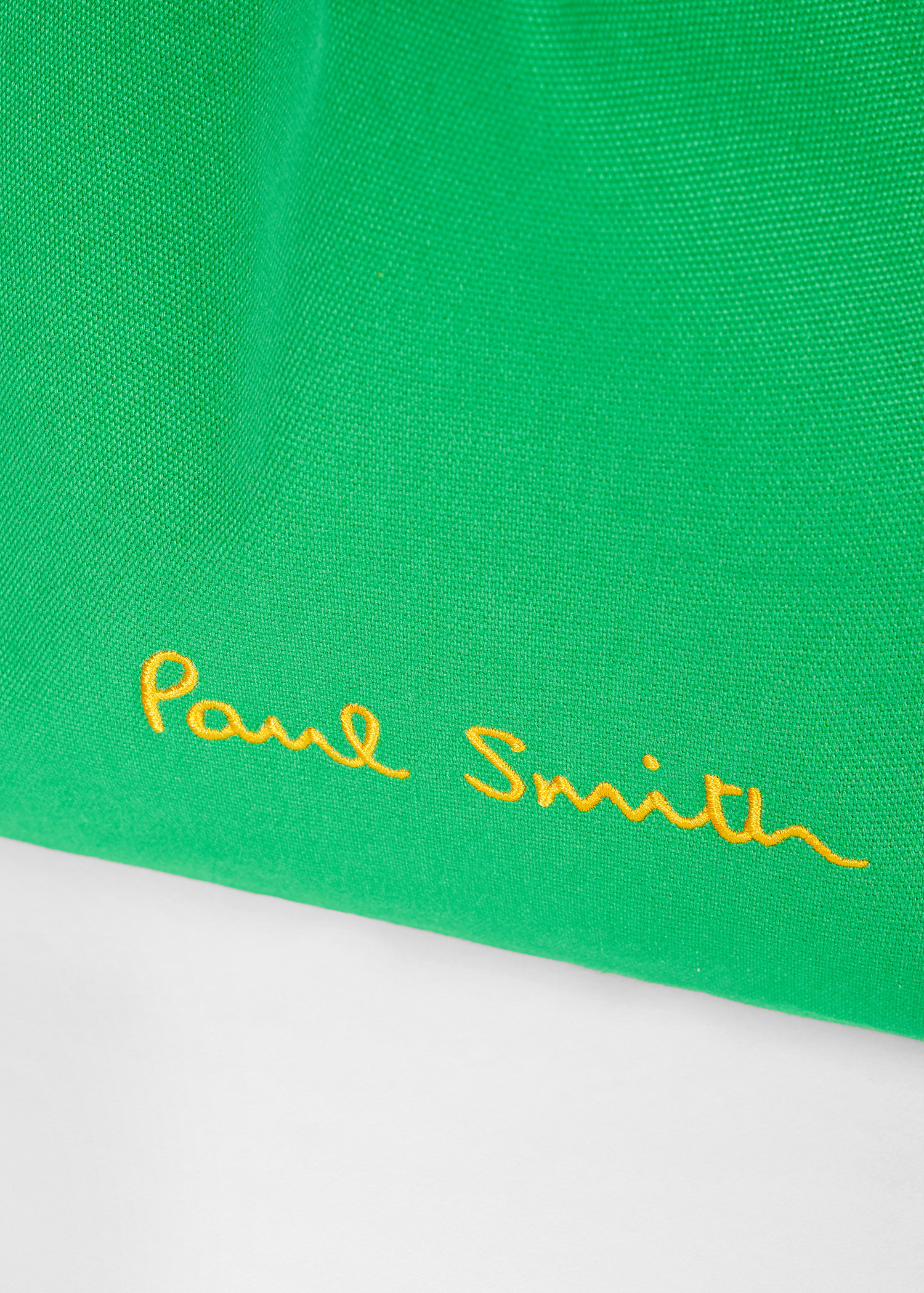 Green Cotton-Canvas Quote Tote Bag - 5