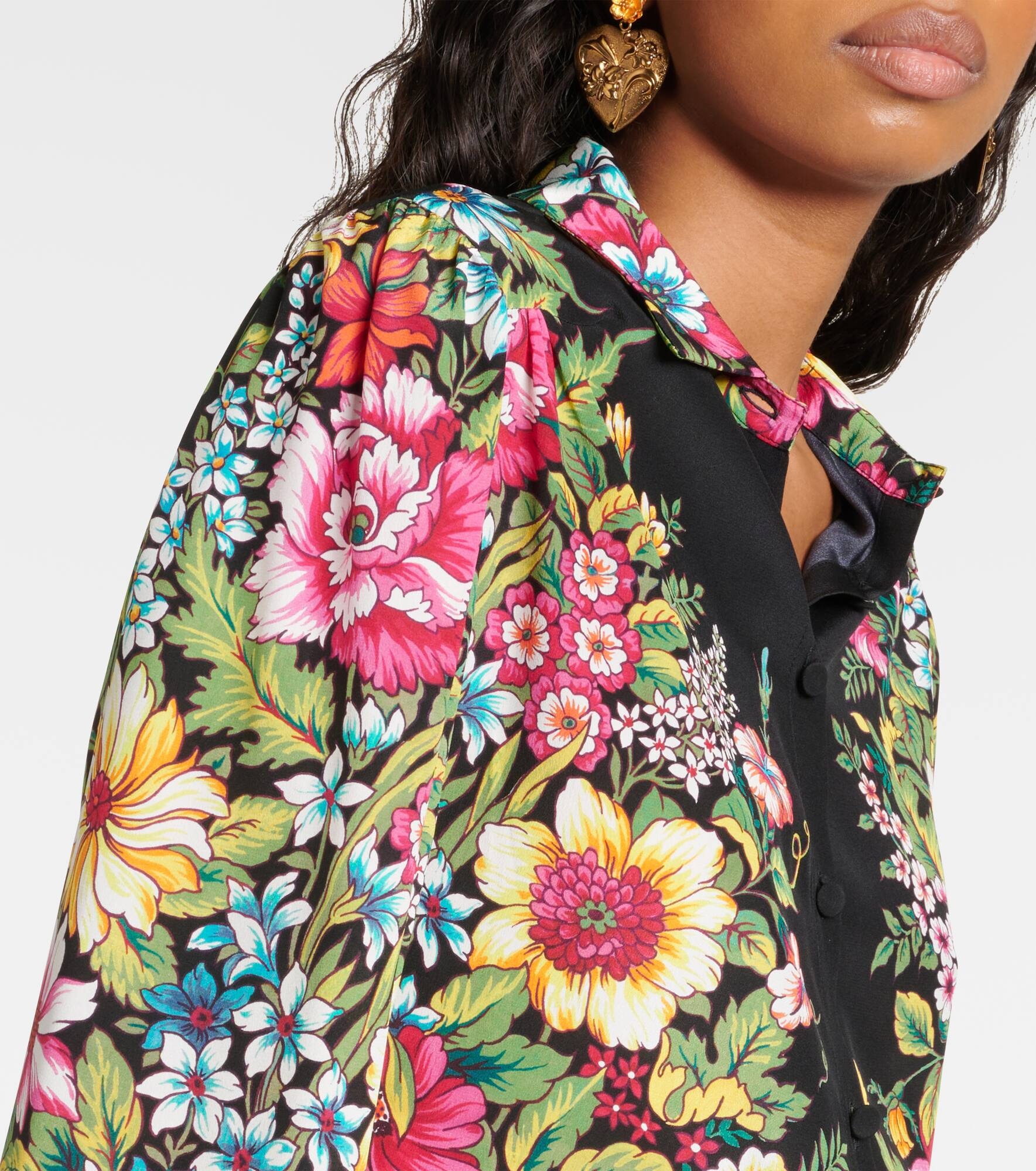 Printed silk shirt - 4