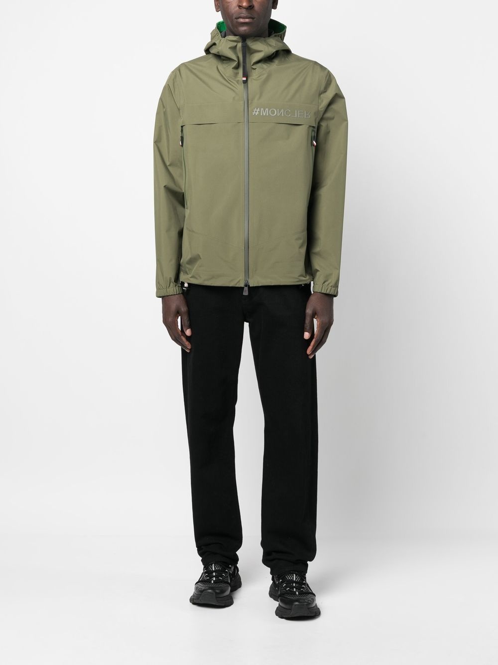logo-print jacket - 2