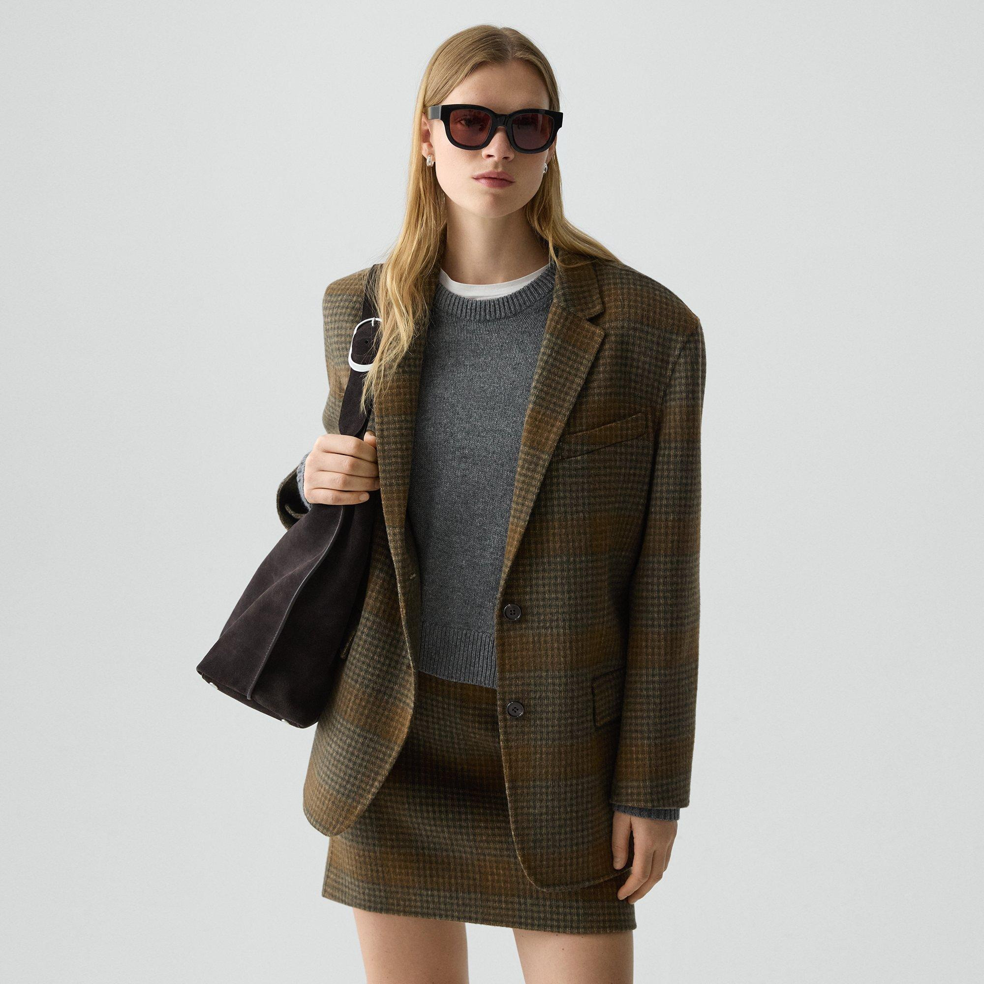 Oversized Blazer in Double-Face Wool-Cashmere - 2