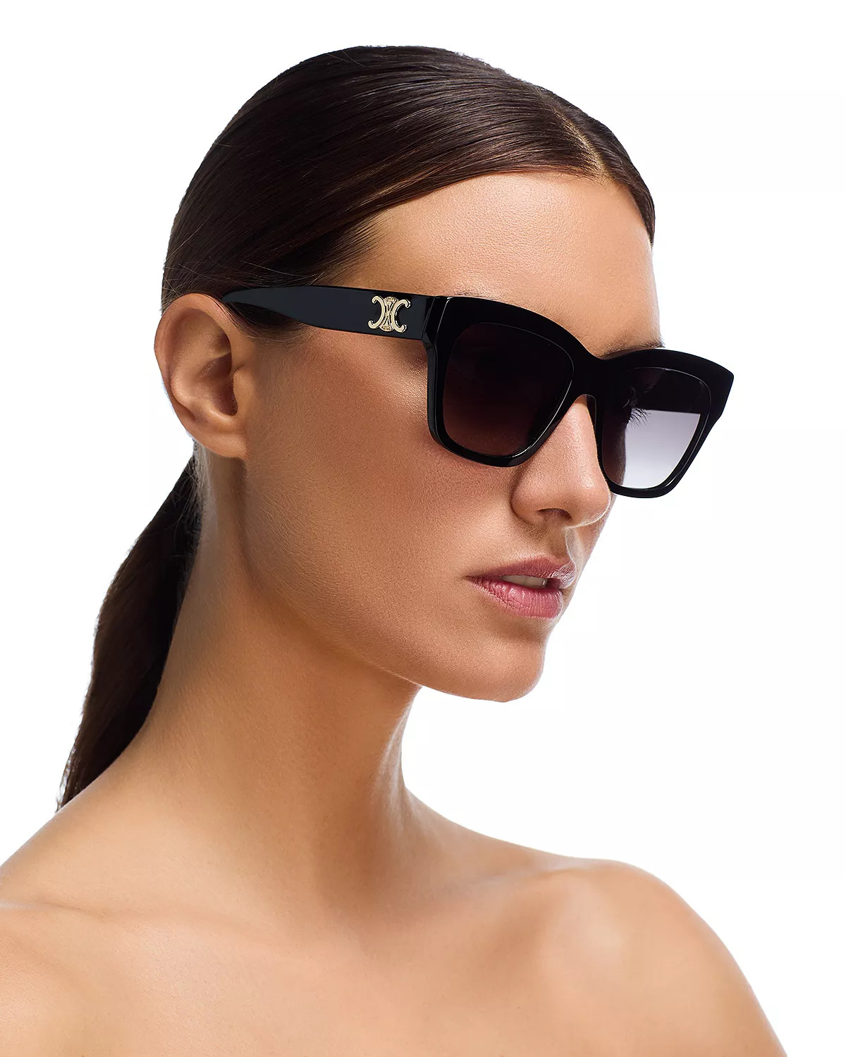 Triomphe Geometric Sunglasses, 55mm - 2