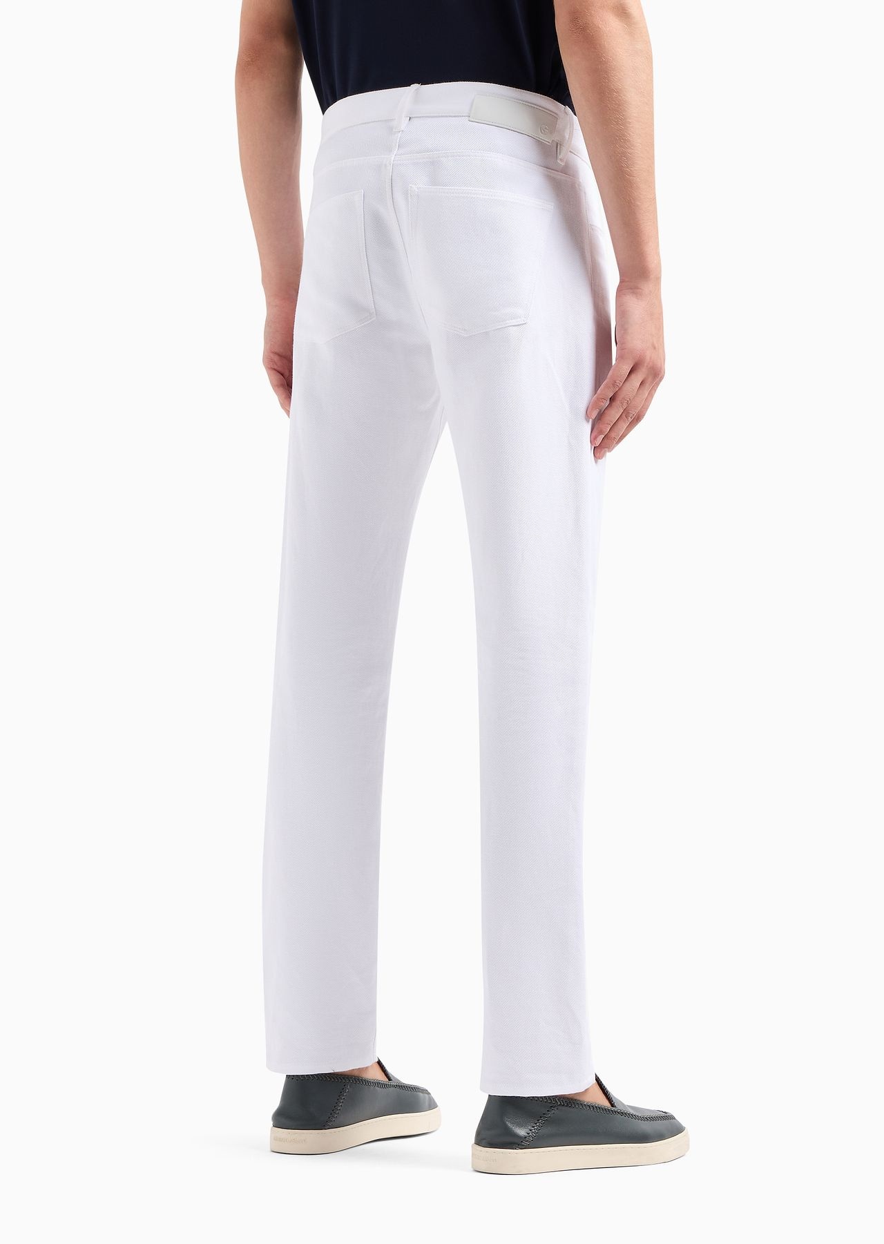 5-pocket, regular-fit trousers in linen and cotton - 3