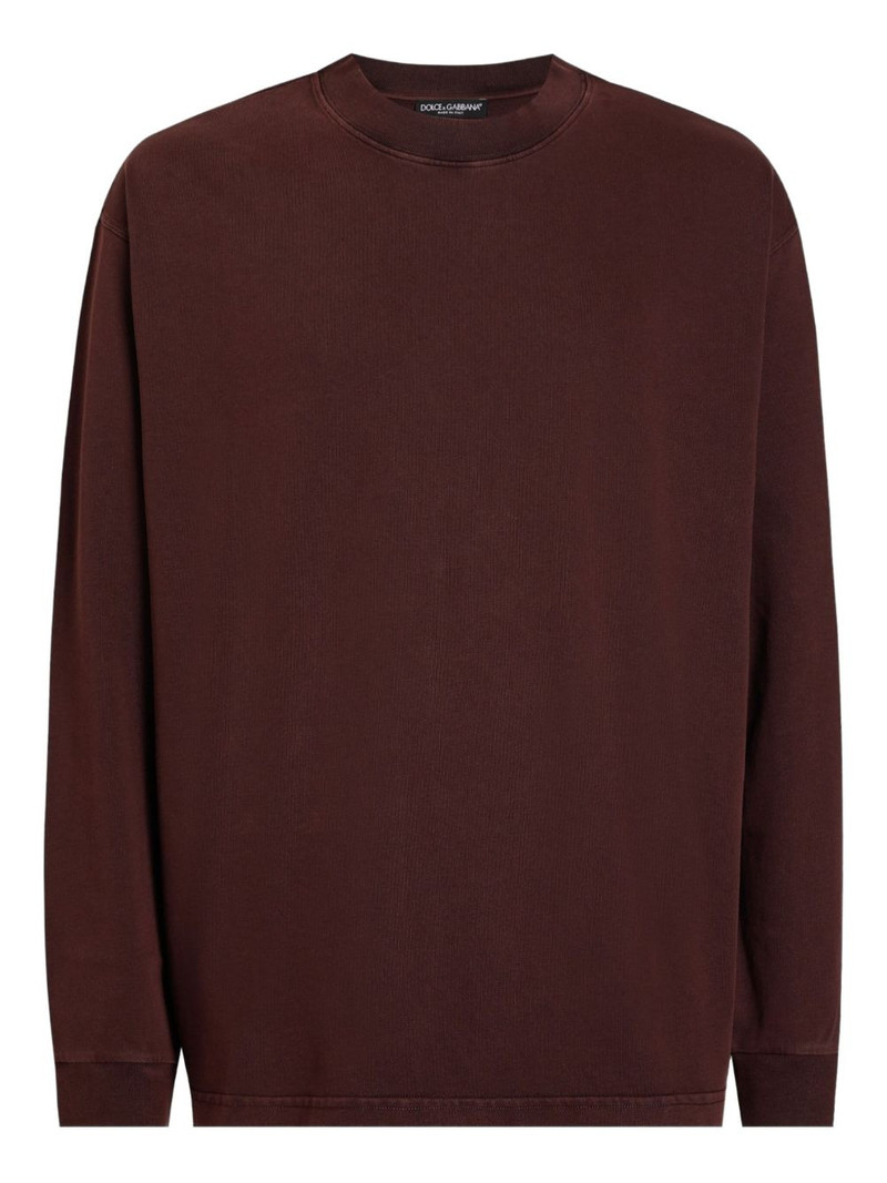 long-sleeve crew-neck T-shirt 1
