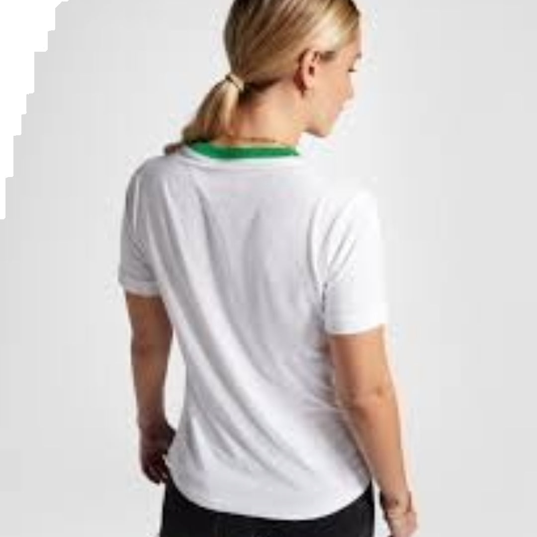 (WMNS) Converse Retro Chuck Arch T-Shirt 'White Green' 10026365-A01 - 3