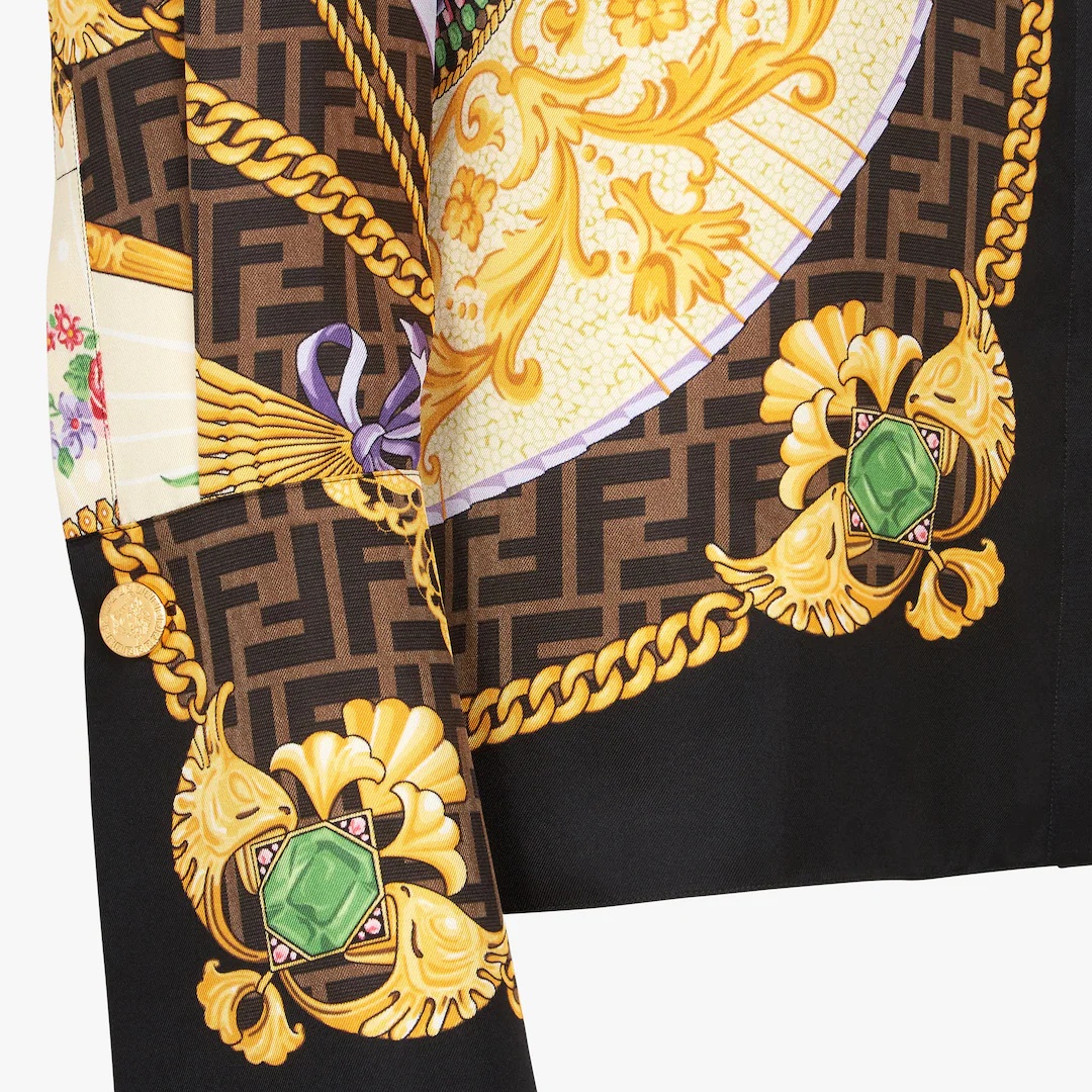 Fendace multicolor silk shirt - 3