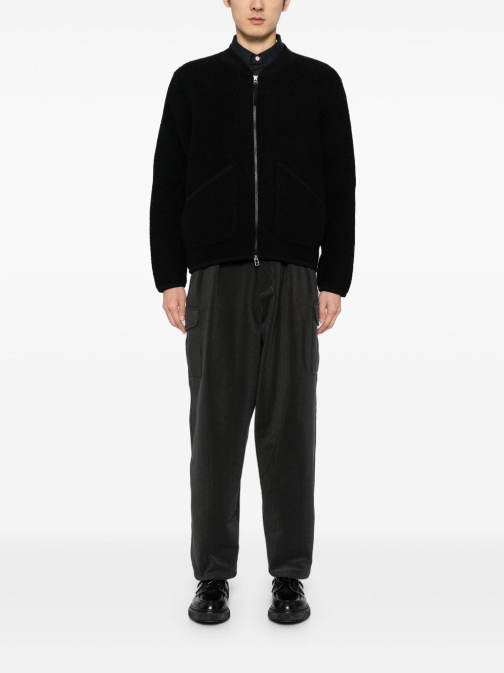 zipped bomber jacket - 2