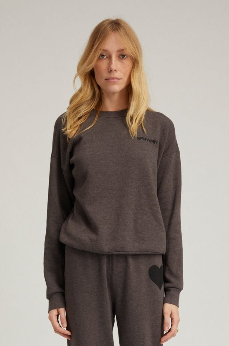 CHARCOAL LOGO SWEATSHIRT 1