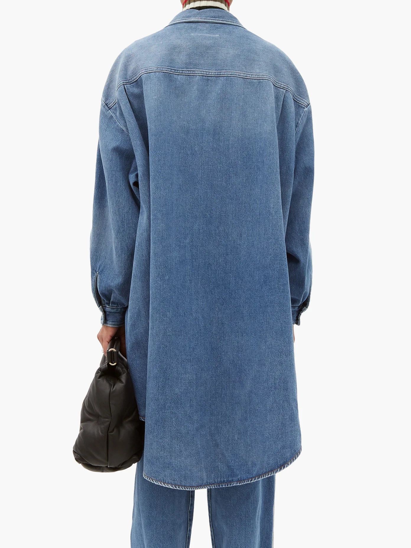 Oversized cotton-denim shirt - 5