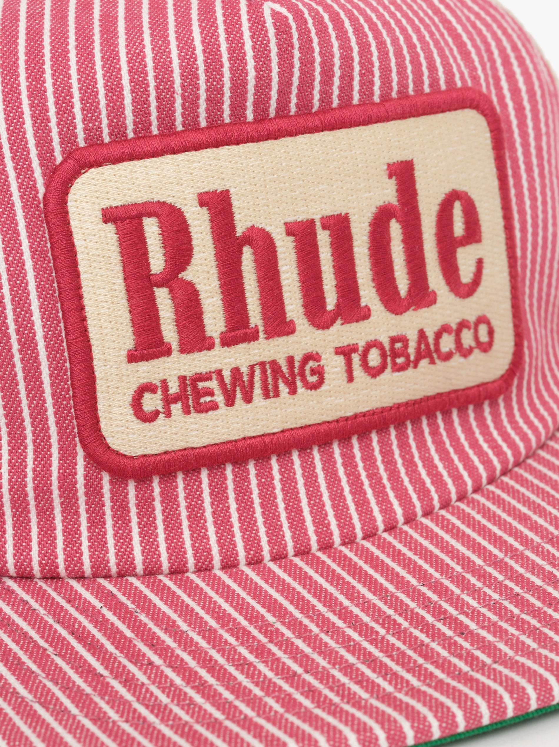 RED STRIPED TOBACCO TRUCKER HAT - 5