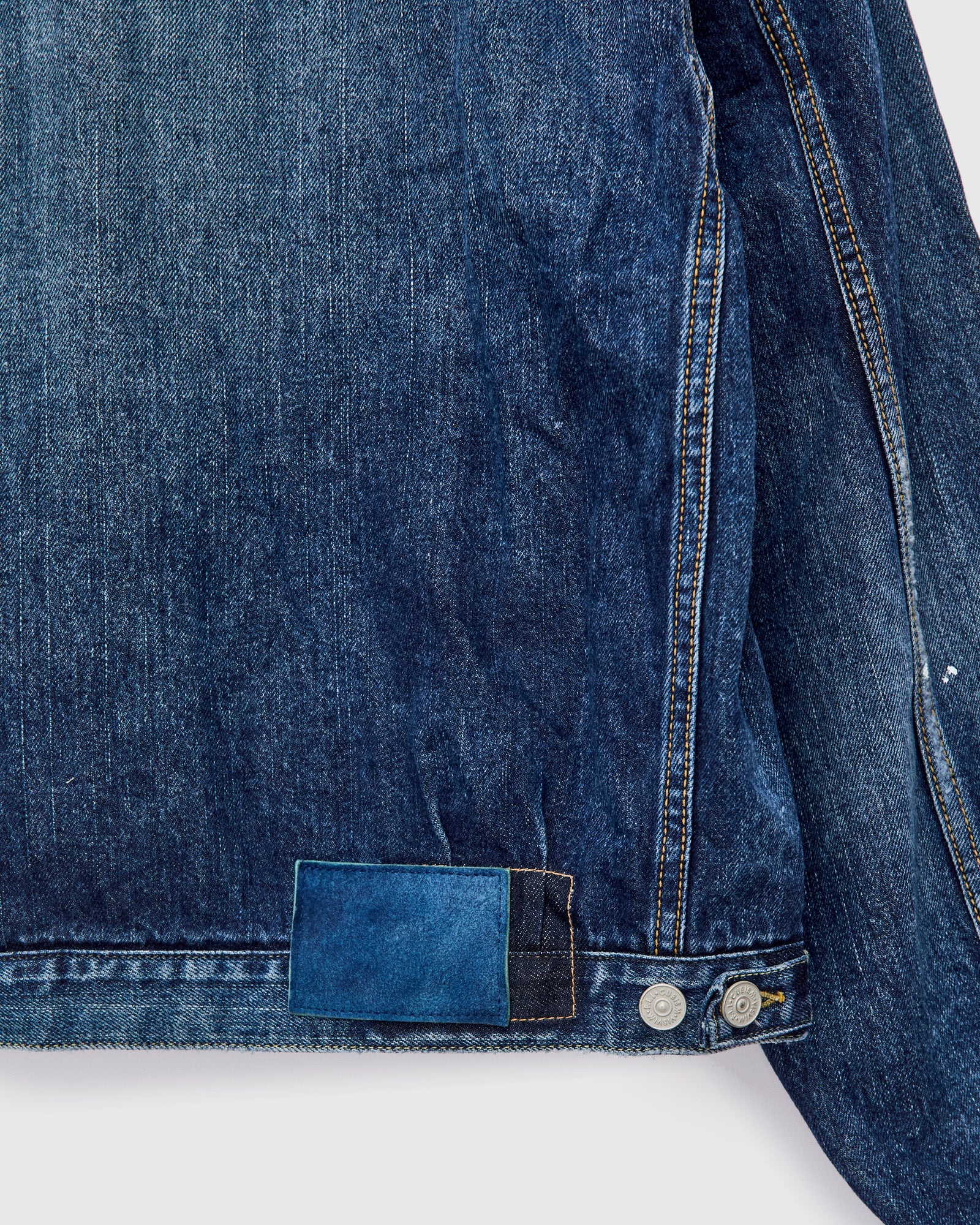 Social Sculpture 101X Damaged Denim JKT in 1010 Washed Indigo - 12
