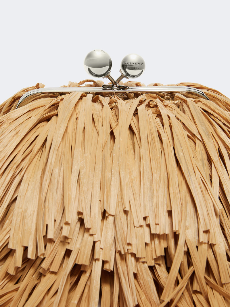 QUIETE Small Pasticcino Bag with fringes - BEIGE 4