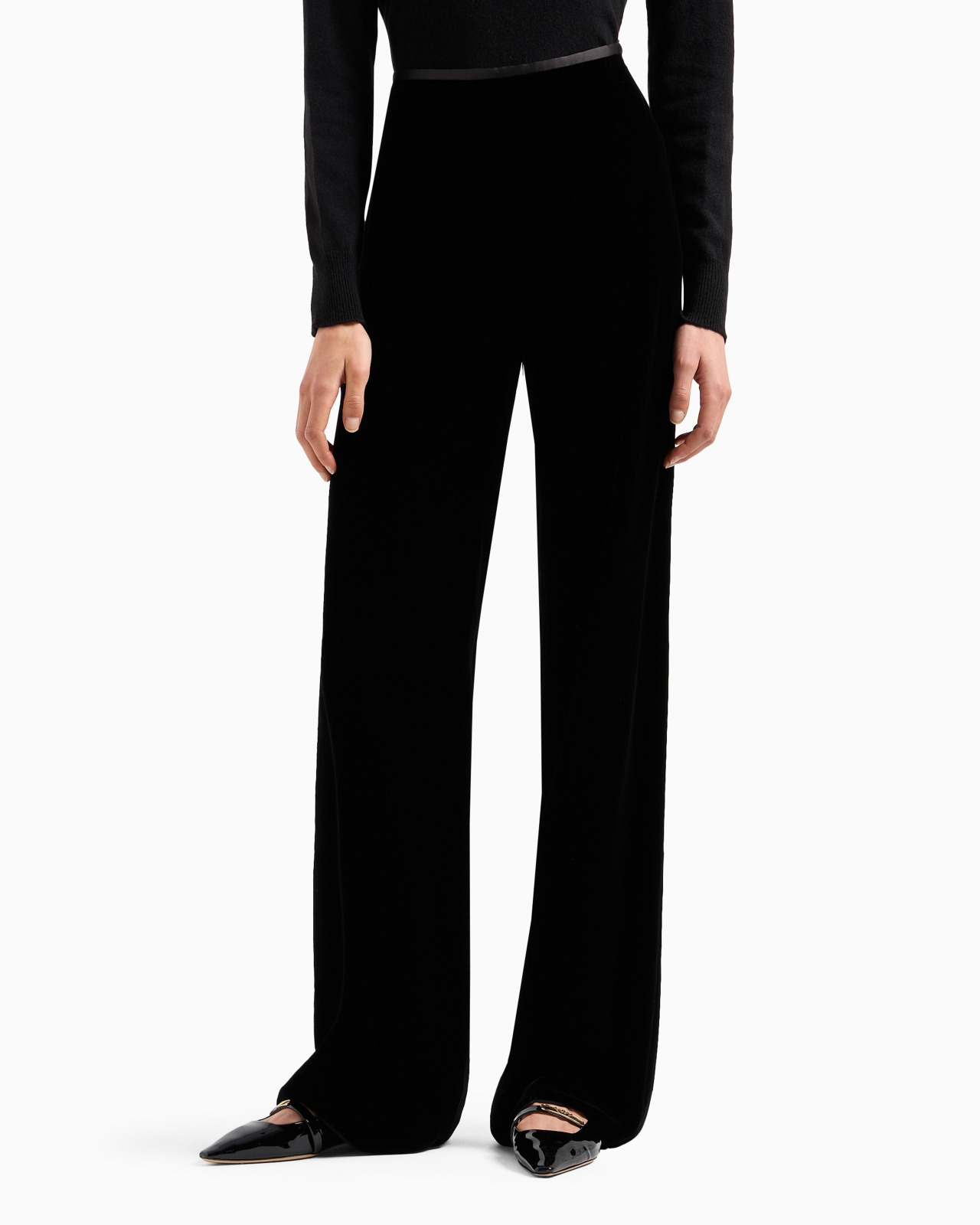 Velvet palazzo trousers - 4