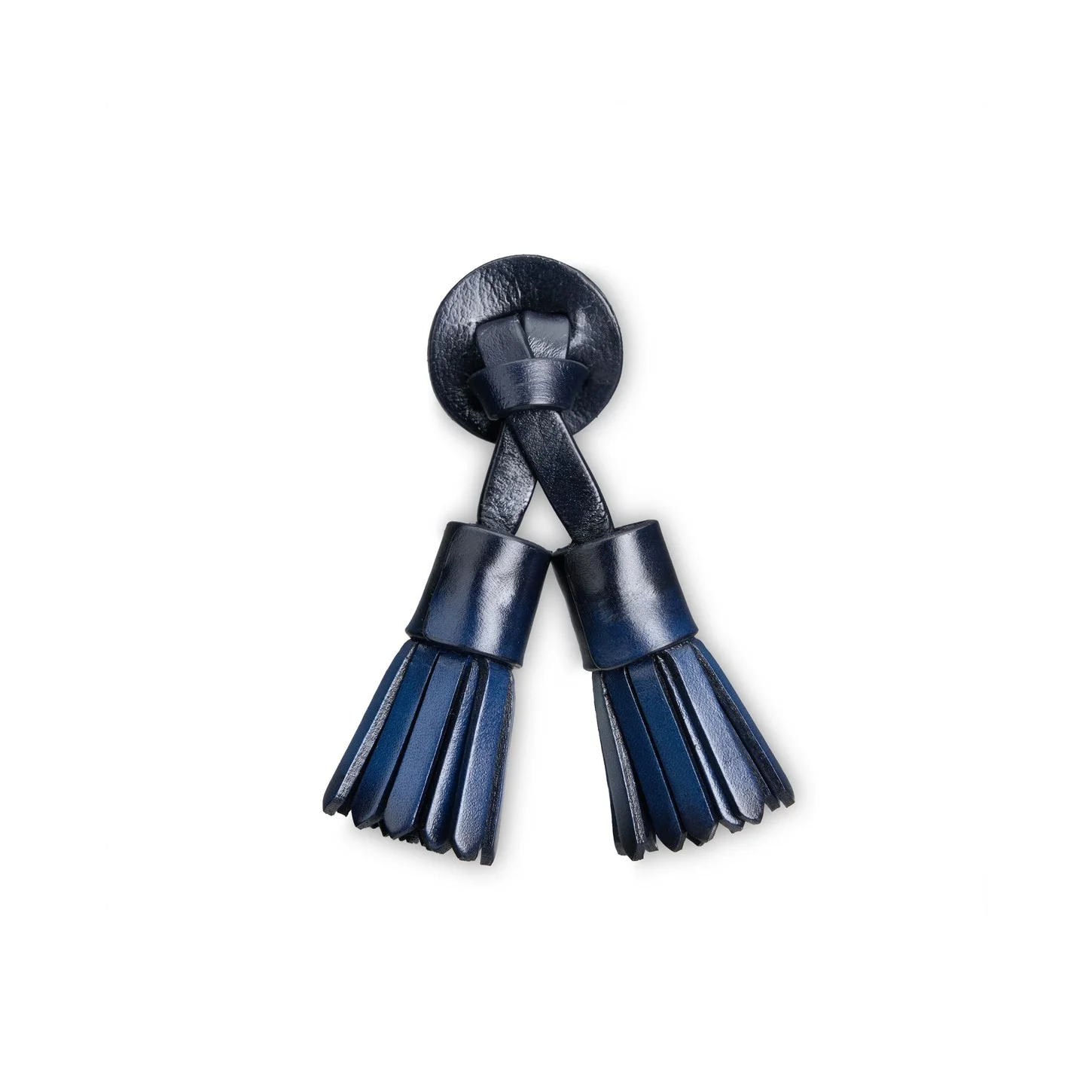 Blue leather Santoni Icona Velatura tassels - 1