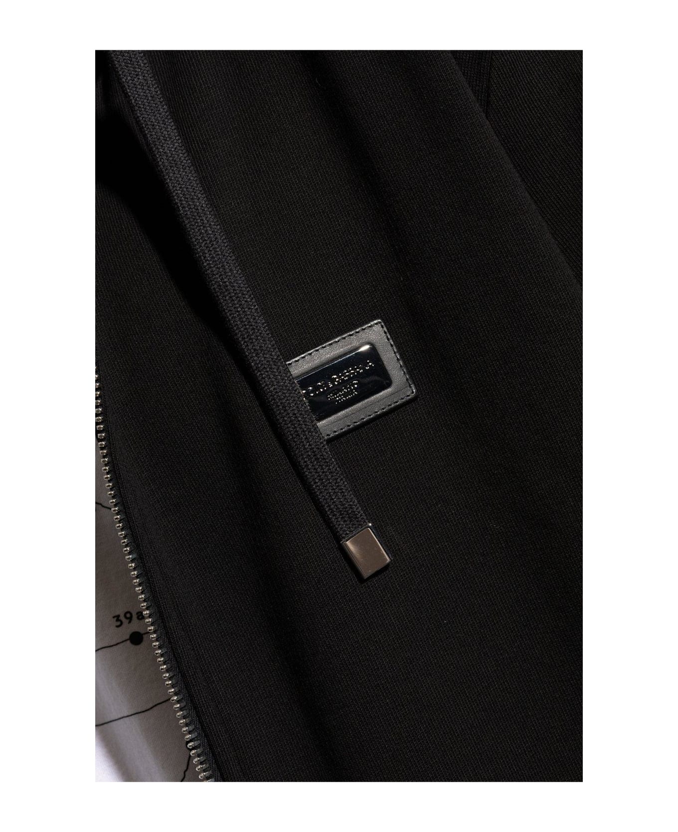 Logo Plaque Jersey Hoodie - 5