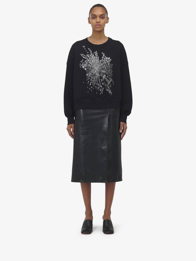 Smashed Glass Embroidered Sweatshirt - 3