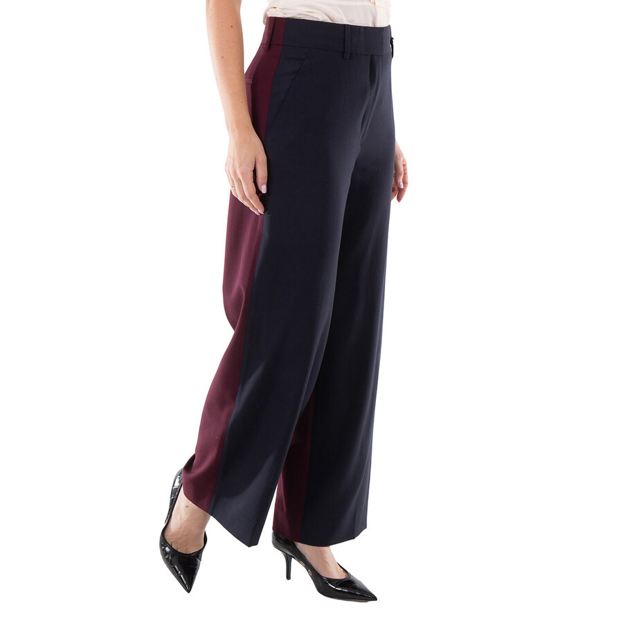 Burberry Ladies Navy Black Jane Tailored Trousers - 4