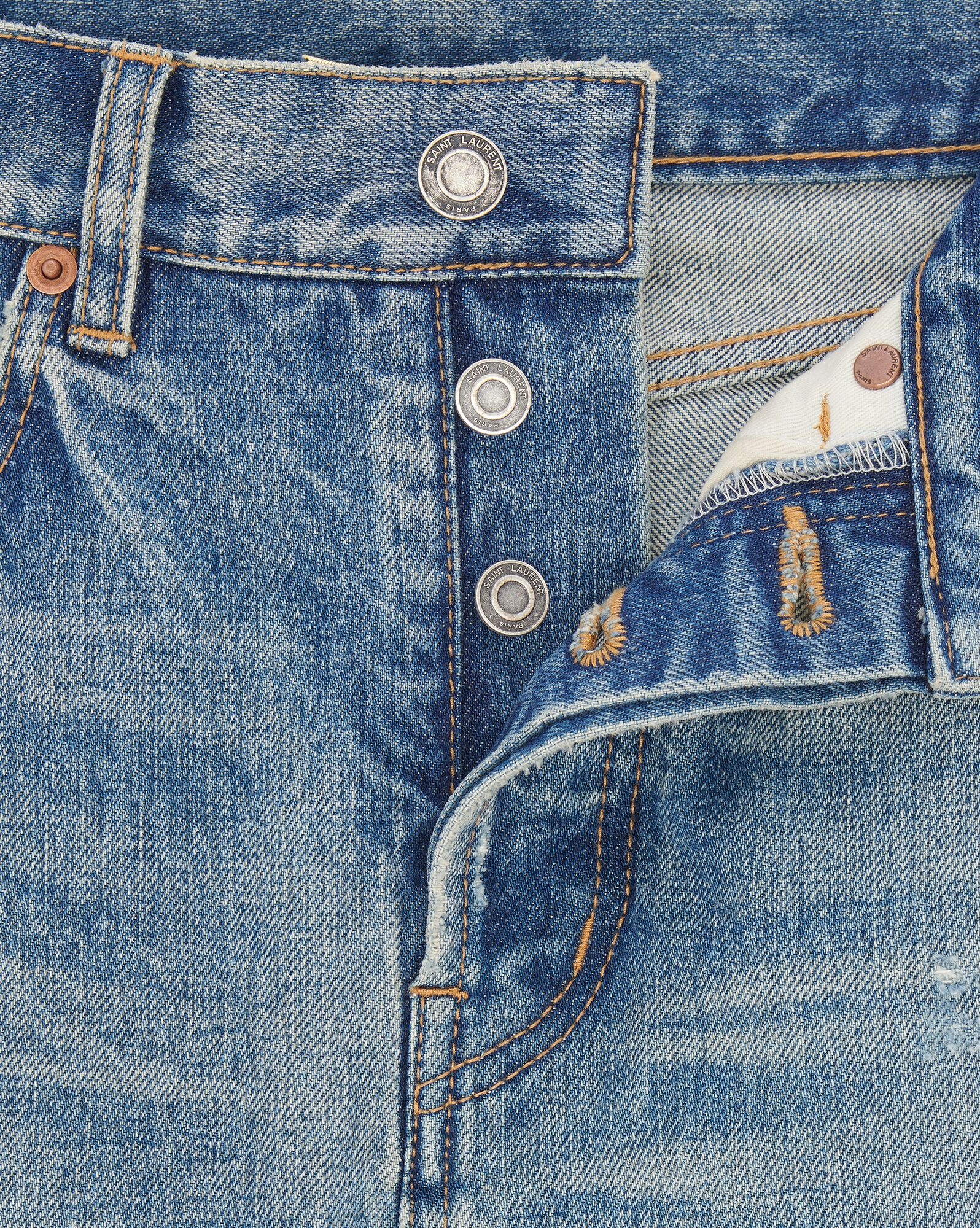long straight jeans in charlotte blue denim - 3