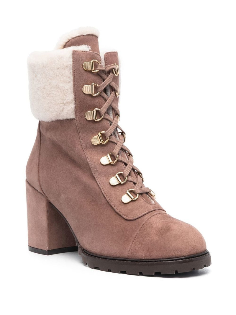 Stuart Weitzman 90mm ankle lace-up fastening boots outlook