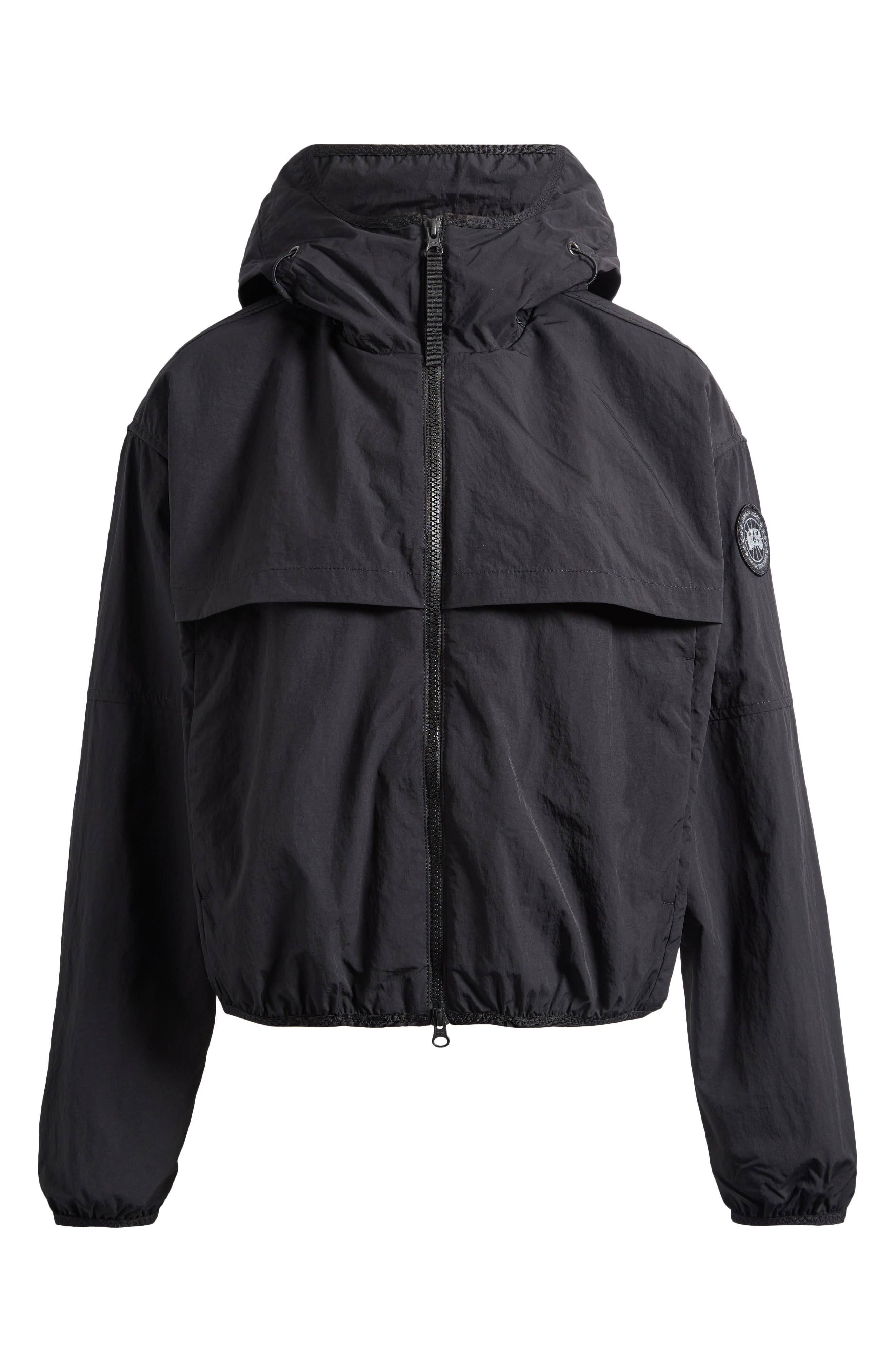 Canada Goose Sinclair Water Resistant Hooded Nylon Wind Jacket in Black at Nordstrom - 6