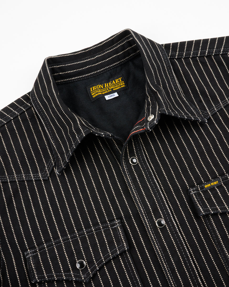 IHSH-62-BLK 12oz Wabash Western Shirt - Black - 7
