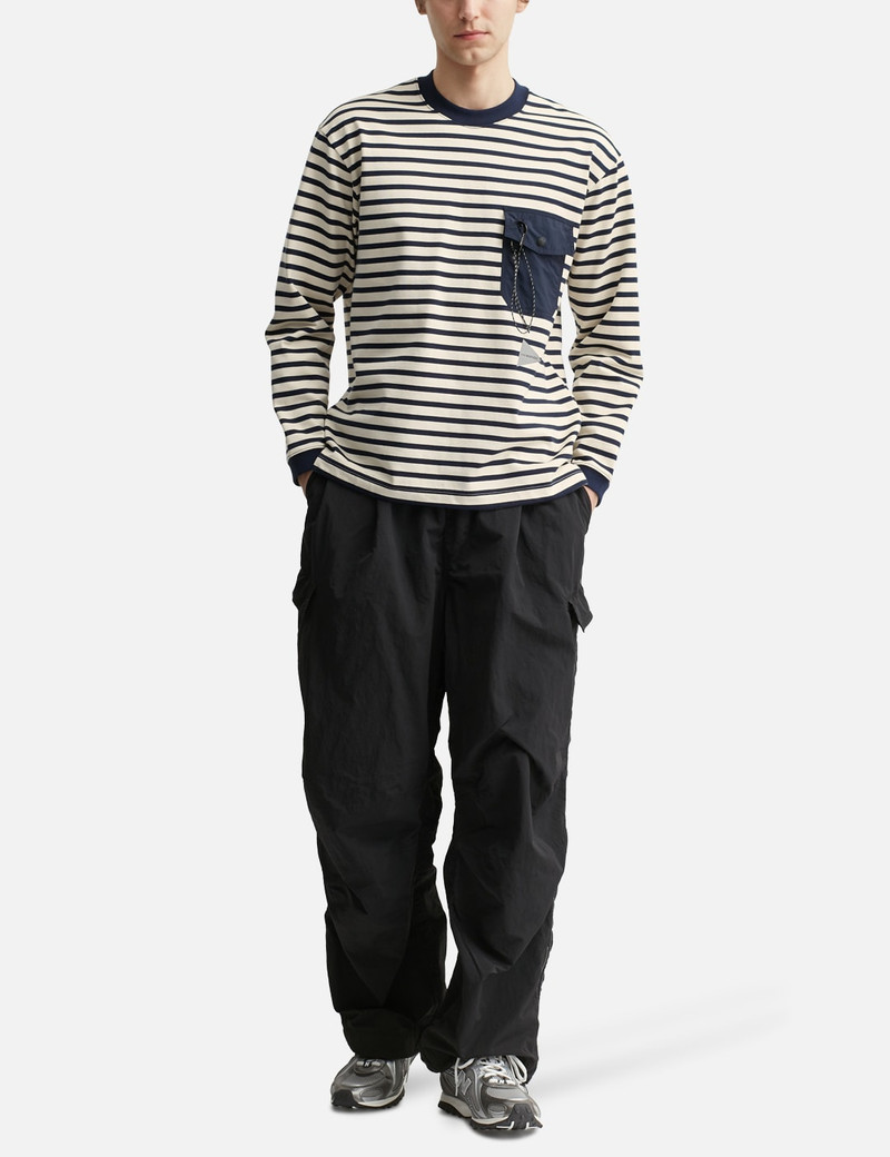 and Wander STRIPE POCKET LONG SLEEVES T-SHIRT outlook