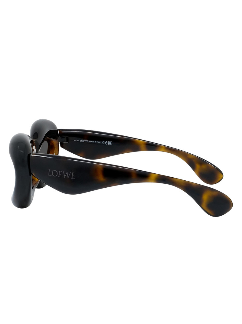 Men's 55MM Inflated Cat-Eye Sunglasses - Dark Havana Smoke 3