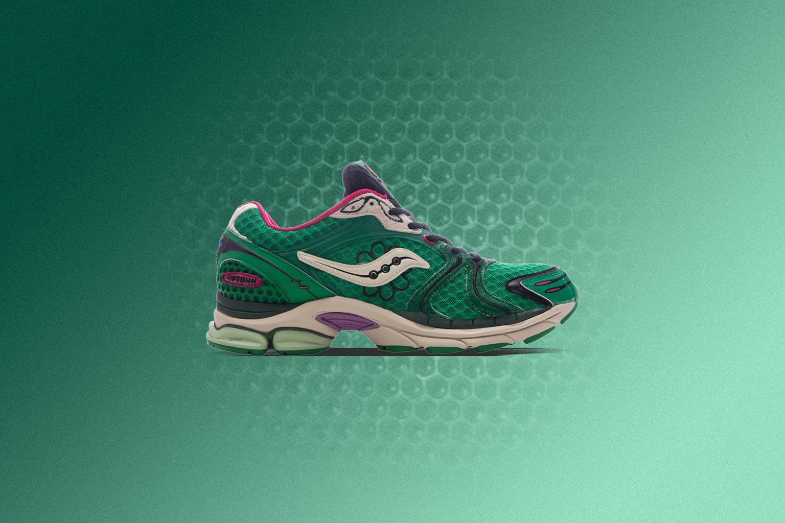 SAUCONY X JAE TIPS PROGRID TRIUMPH 4 'SUGAR MAPLE' - FERN/FERN - 5