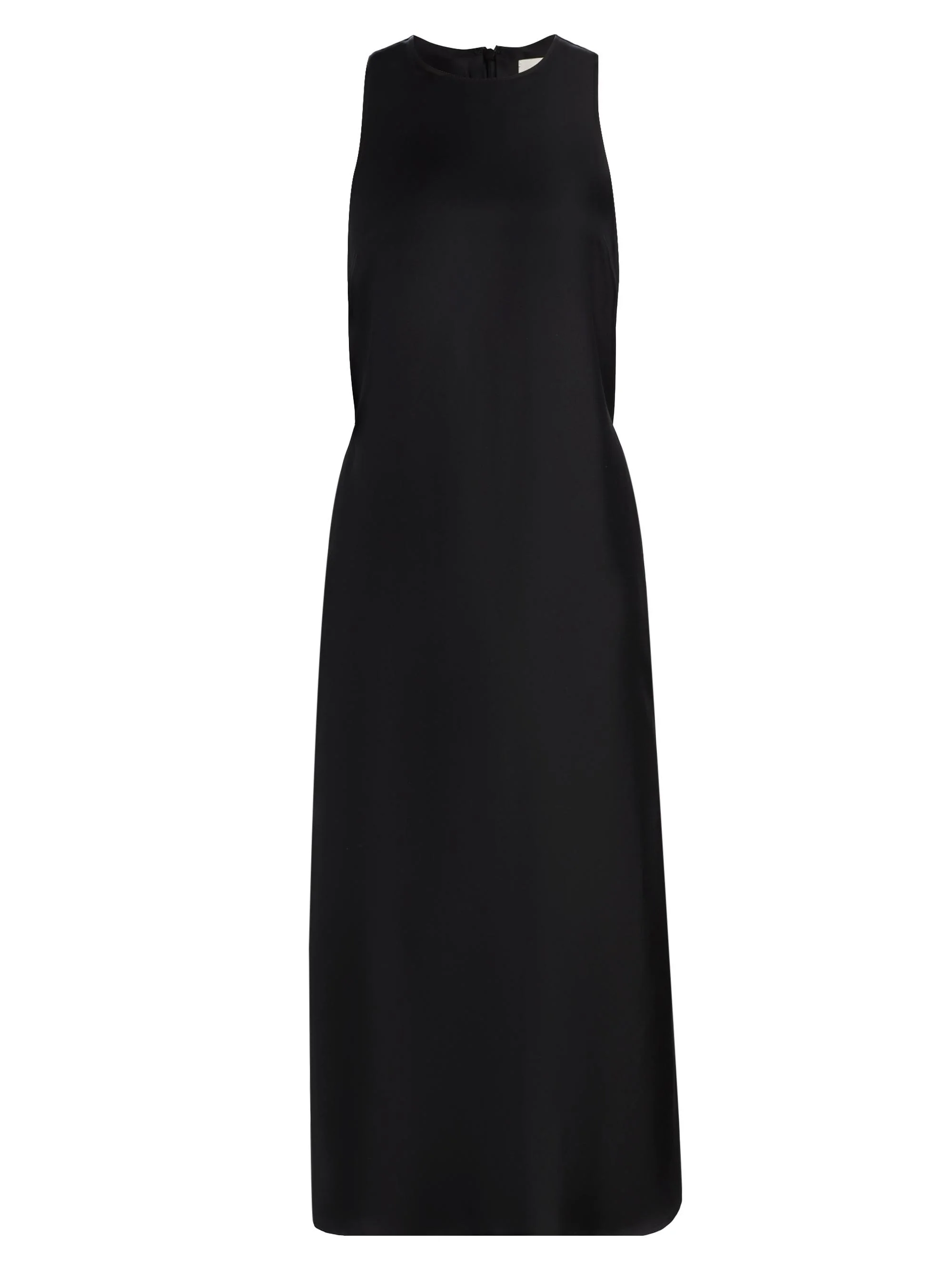 Women's Paloma Twist Back Silk Midi-Slipdress - Black - 1