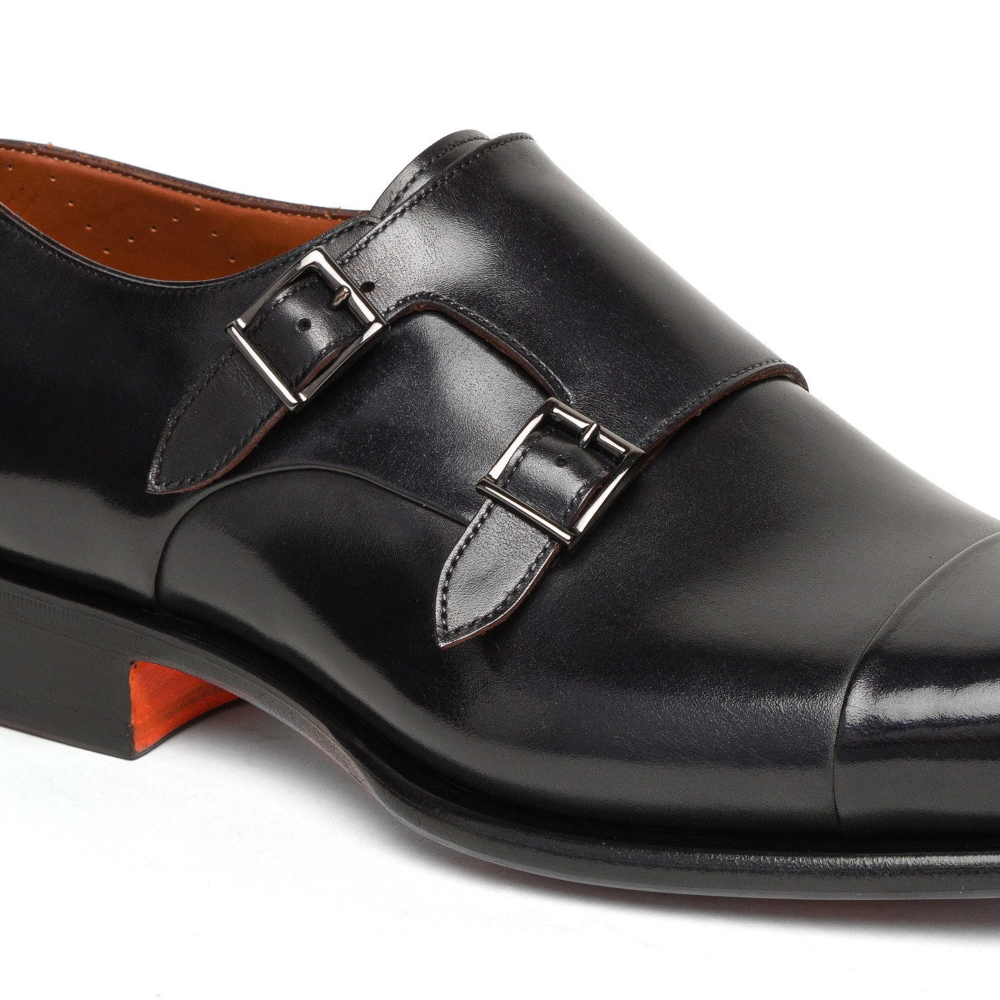 SANTONI CARTER - A TRIBUTE TO BMW 5 SERIES TOURING: Men's Black Sapphire Metallic leather double-buc - 5