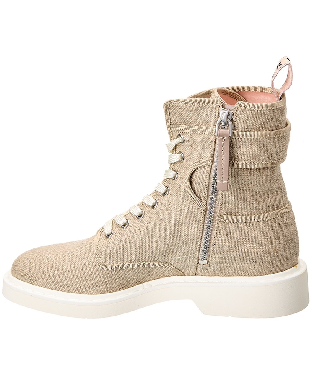 Roger Vivier Logo Plaque Viv Canvas Boot - 2