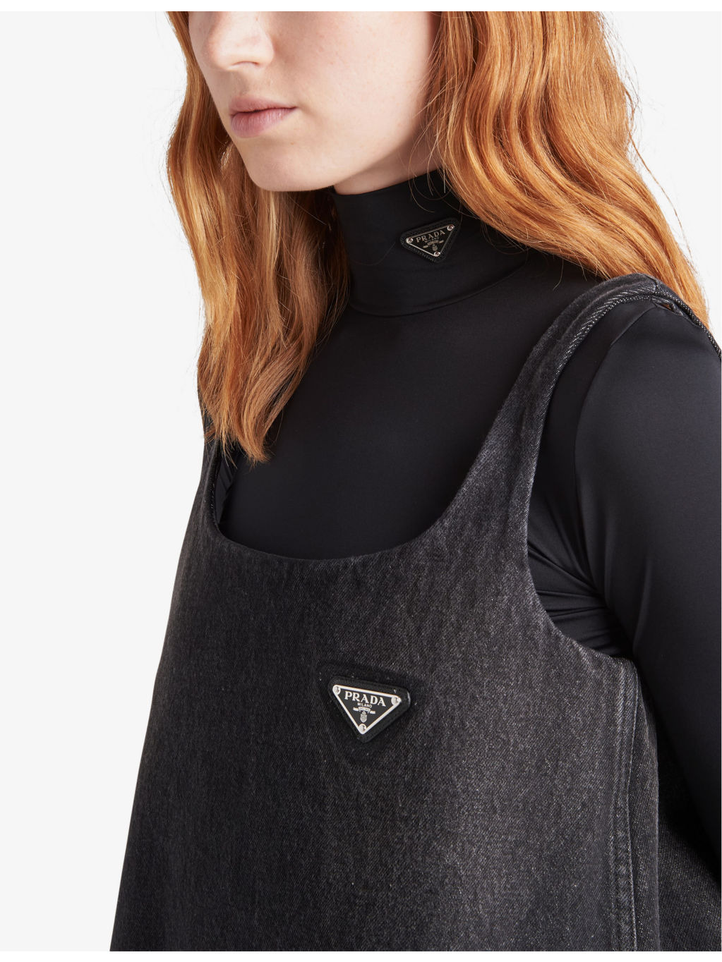 Logo-plaque turtleneck jersey jumper - 3