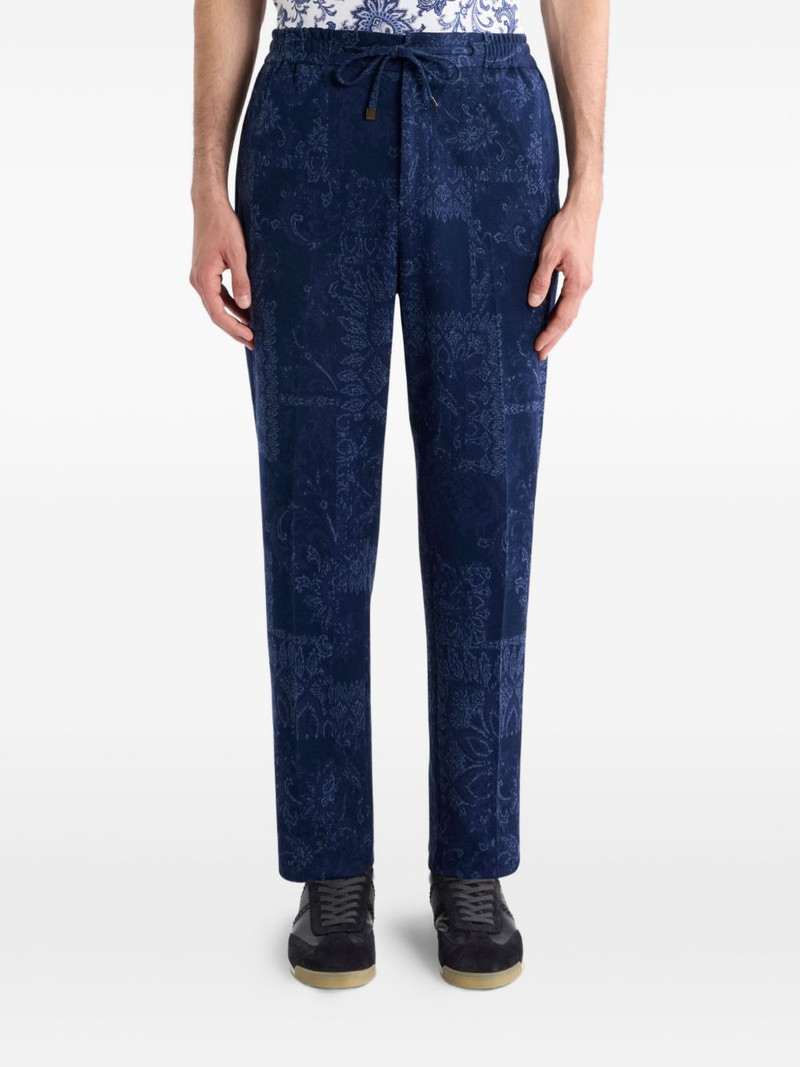 jacquard floral trousers 3