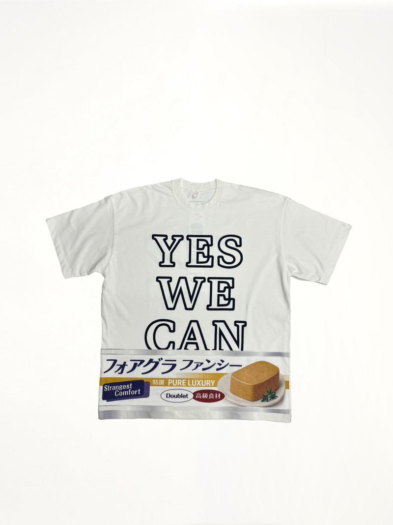 doublet Yes We "Can" T-Shirt in Foie Gras outlook