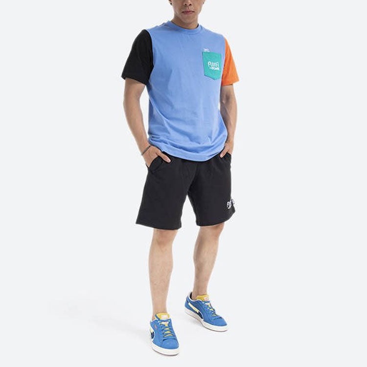 PUMA x Mr Doodle Crossover Casual Sports Round Neck Short Sleeve Blue 530652-83 - 5
