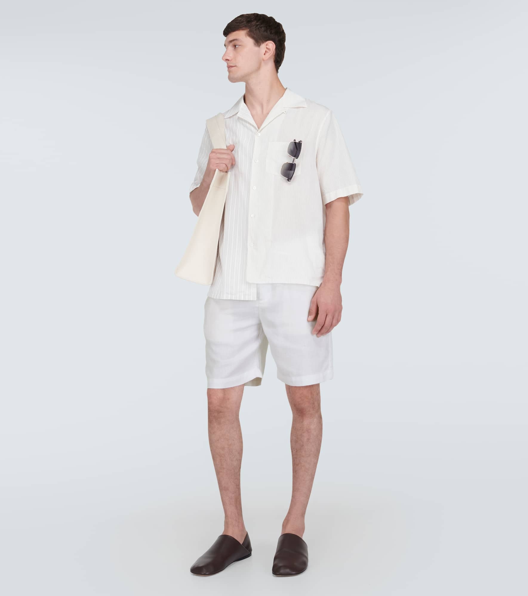 Felipe linen-blend shorts - 2