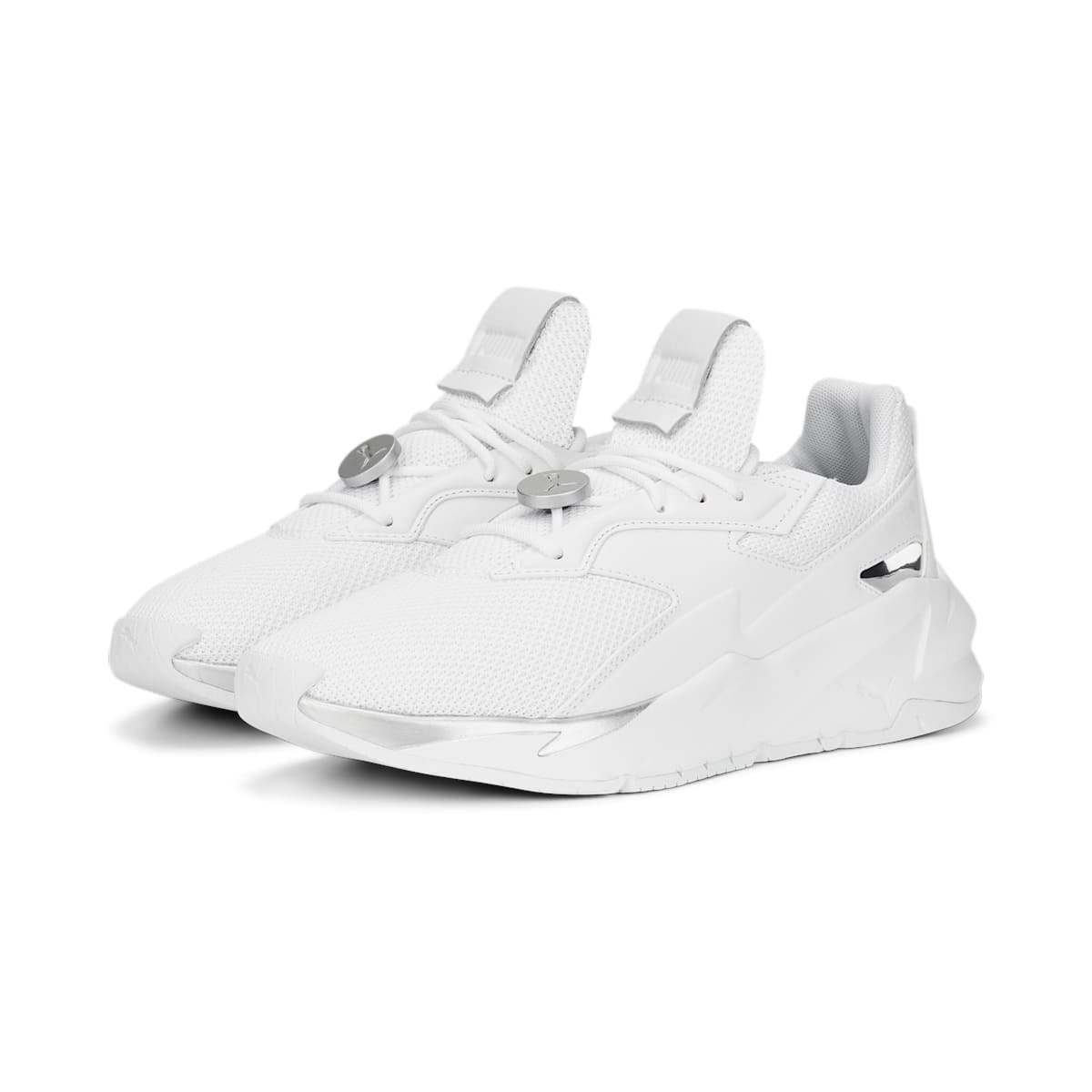 (WMNS) PUMA Fier Nitro Metallic 'White' 388941-02 - 3