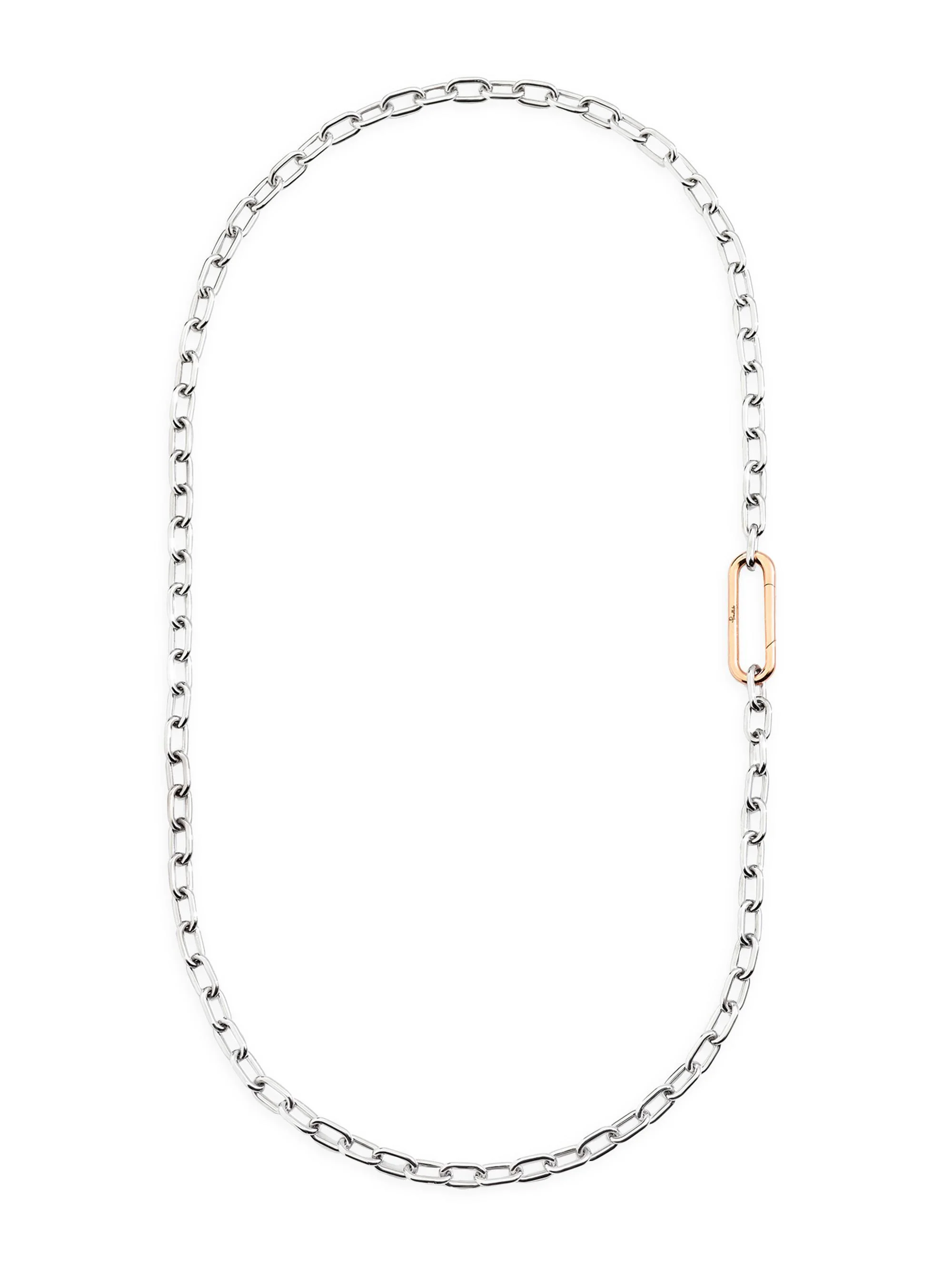 Women's Iconica 18K Rose & White Gold Chain Necklace - White Gold - 1