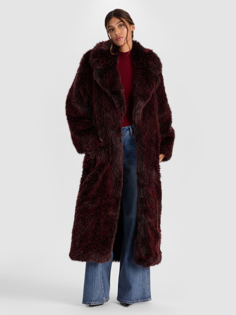 MARVIN FAUX FUR MAXI COAT 2