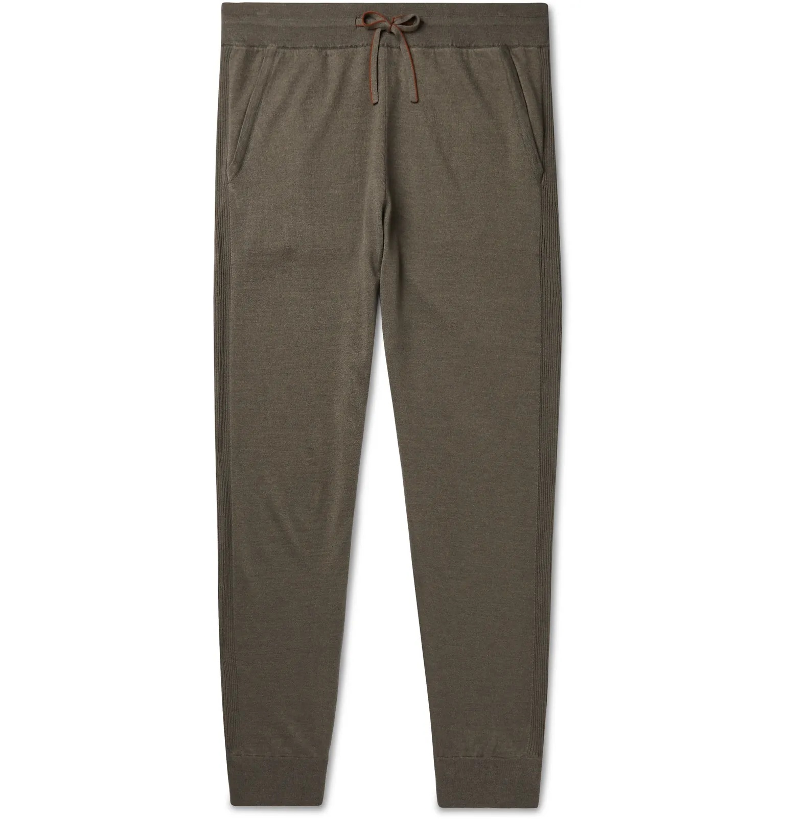 Hudson Tapered Silk, Virgin Wool and Cashmere-Blend Track Pants - 1