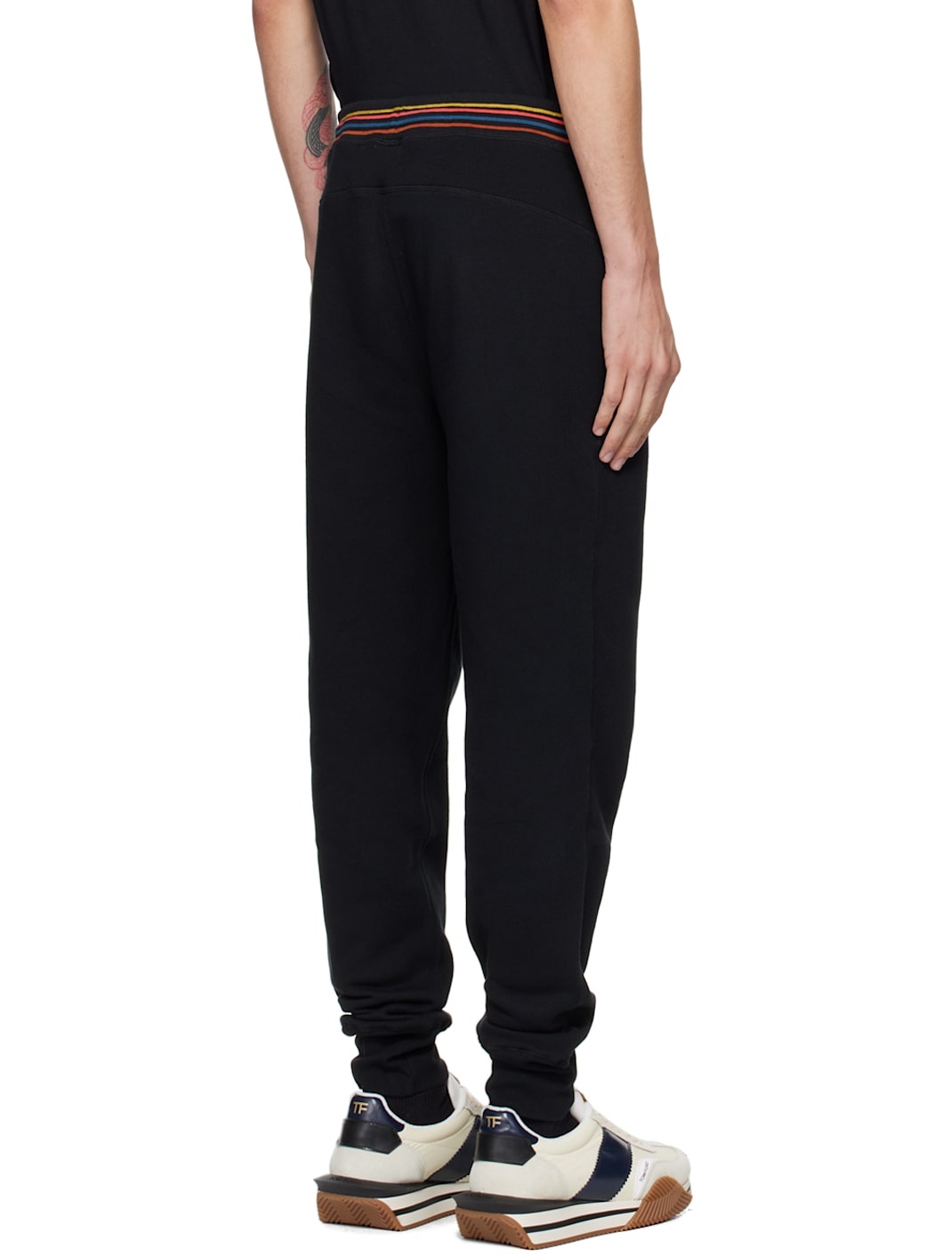 Black Artist Stripe Sweatpants - 3