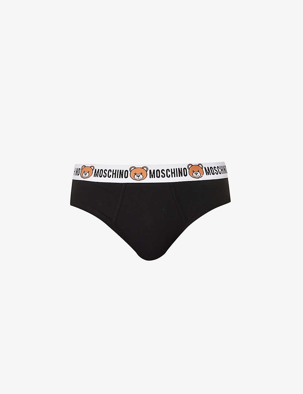 Pack of two logo-waistband stretch-cotton briefs - 1