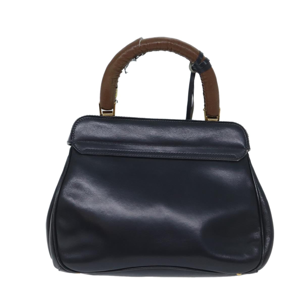 GUCCI Ready Lock Hand Bag Leather Navy 000 406 000 406 - 2