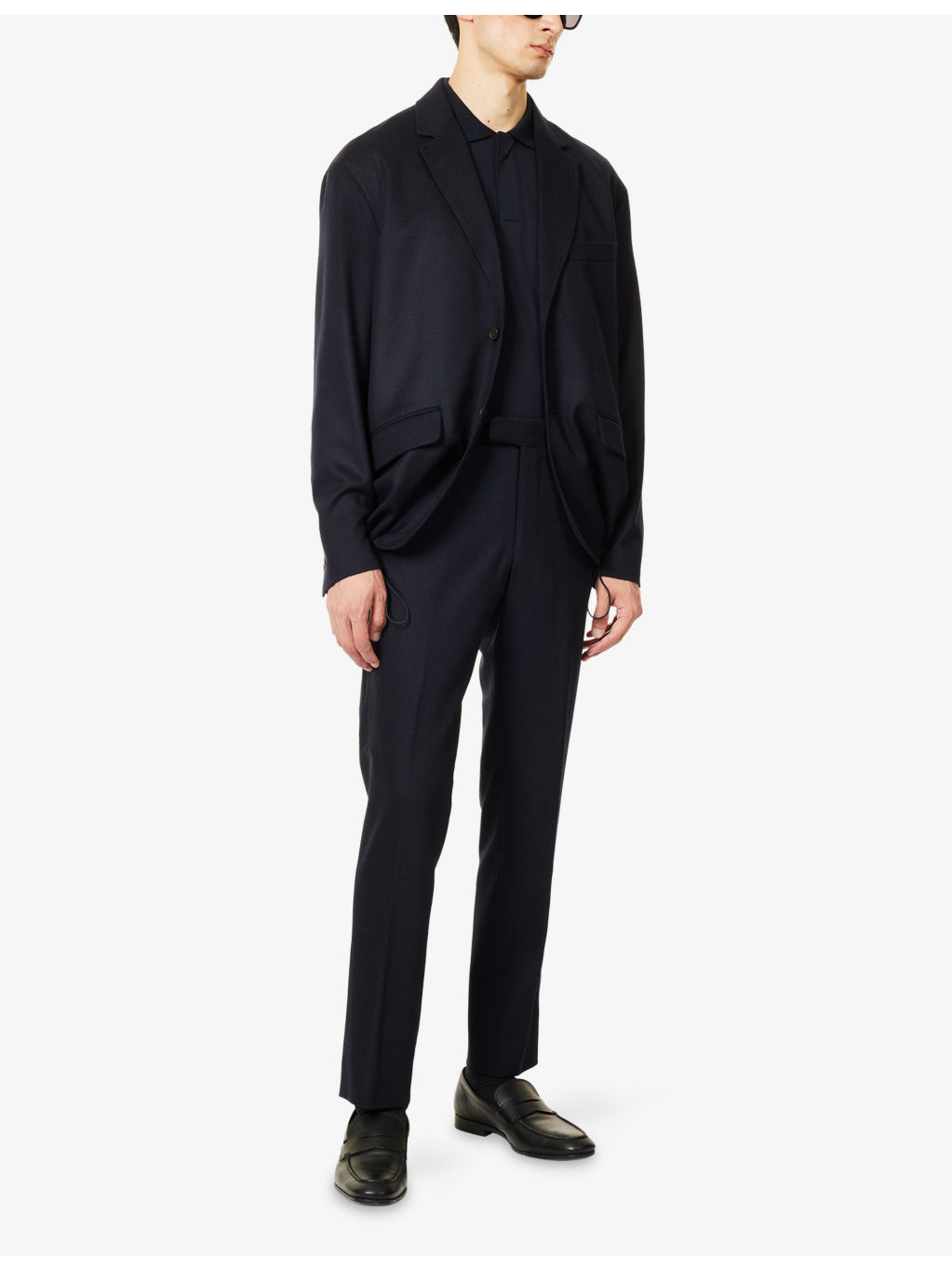 Single-Breasted Notched-Lapel Wool-Cashmere Blend Sport Blazer - 2