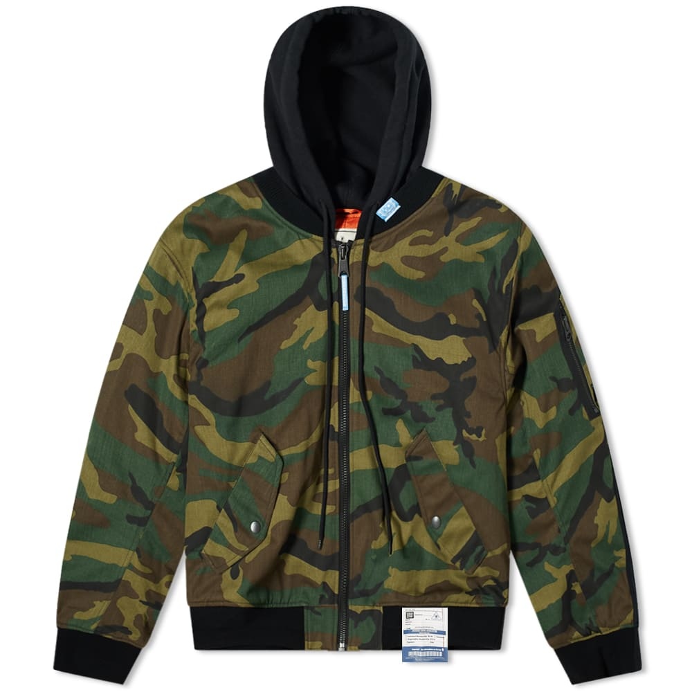 Maison MIHARA YASUHIRO Flat Layered Camo MA-1 Jacket - 1